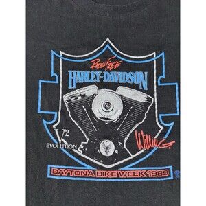 Very Rare Obsolete Original Print Robison Harley Davidson T-Shirt Size 2xl